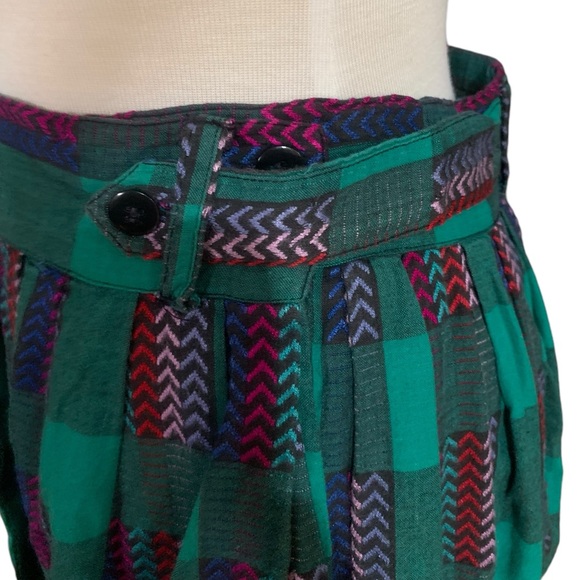 Vintage 90’s multi colored midi skirt with pockets size small - Picture 5 of 8